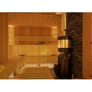 Дровяная печь для бани Grill`D Aurora 160 Trio Short black