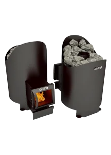 Дровяная банная печь Grill’D Aurora 180 long black