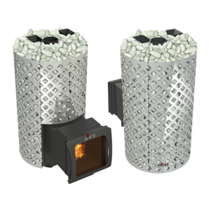 Дровяная банная печь Grill’D Violet World Steel Romb Long Window Max