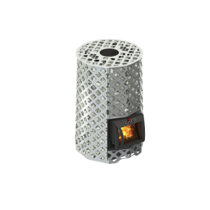 Дровяная банная печь Grill’D Violet Steel Romb Short