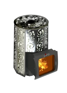 Дровяная банная печь Grill’D Violet Short Window Max
