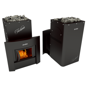 Дровяная банная печь Grill’D Fortuna 200 window black