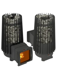 Дровяная банная печь Grill’D Cometa 180 Vega Long Window Max