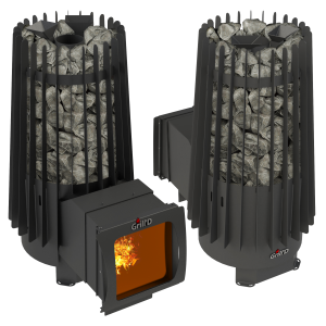 Дровяная банная печь Grill’D Cometa 180 Vega Long Window Max
