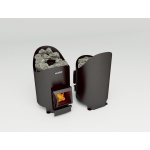 Дровяная банная печь Grill’D Aurora 160 short black