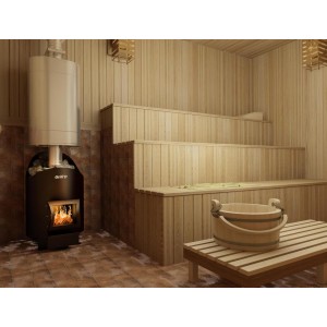 Дровяная банная печь Grill’D Aurora 160 short black
