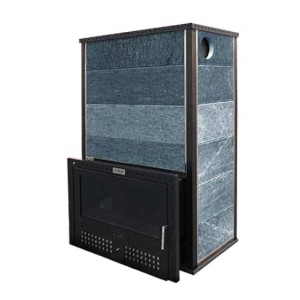 Дровяная печь для бани Klover RT 100 RV 310S J (жадеит Россия) комплект
