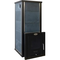 Дровяная печь для бани Klover RT 20 RV в стандартной облицовке
