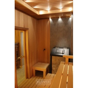 Дровяная печь для бани Klover RT 20 P в стандартной облицовке