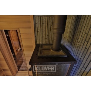 Газовая печь для бани Klover RT 35 RV в стандартной облицовке