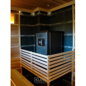 Газовая печь для бани Klover RT 35 RV в стандартной облицовке