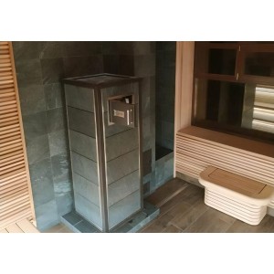 Газовая печь для бани Klover RT 50 RV в стандартной облицовке