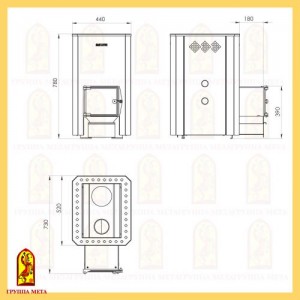Дровяная печь для бани Мета Терма 20T