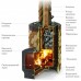 Дровяная печь для бани ТМФ Альфа Панголина Inox ЧДБСЭ ЗК