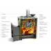 Дровяная печь для бани ТМФ Ангара 2012 Carbon Витра ЗК ТО антрацит