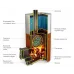 Дровяная печь для бани ТМФ Бирюса 2013 Carbon ДА ЗК терракота
