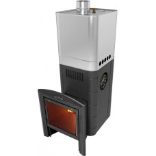 Дровяная печь для бани ТМФ Бирюса 2013 Inox Витра ЗК Дровяная печь для бани ТМФ Бирюса 2013 Inox Витра ЗК