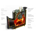 Дровяная печь для бани ТМФ Гейзер 2014 Carbon ДА ЗК терракота