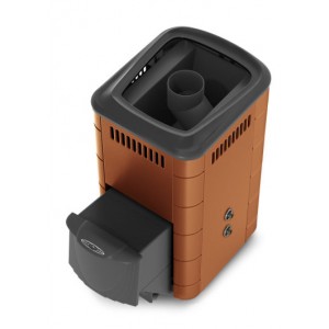 Дровяная печь для бани ТМФ  Тунгуска 2017 Inox ДА ТО терракота