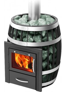 Дровяная печь для бани ТМФ Саяны Мини Carbon Люмина КТК
