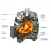 Дровяная печь для бани ТМФ Саяны Мини Inox