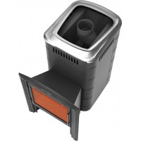 Дровяная печь для бани ТМФ Тунгуска 2017 Inox Витра Дровяная печь для бани ТМФ Тунгуска 2017 Inox Витра