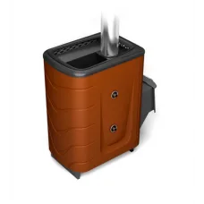 Дровяная печь для бани ТМФ  Тунгуска 2011 Inox ДА ТО терракота