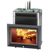 Дровяная печь для бани ТМФ Витрувия 2 Carbon БСЭ