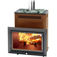 Дровяная печь для бани ТМФ Витрувия 2 Inox БСЭ ТО