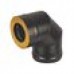 Сэндвич-колено Везувий BLACK (AISI 430/0,8мм) 90 3 секции d=200x300
