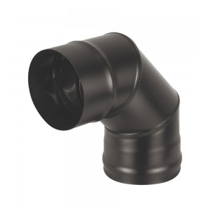 Колено Везувий BLACK (AISI 430/0,5мм) 90 3-х секц. d=115