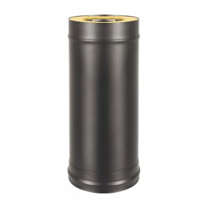 Сэндвич-труба Везувий BLACK (AISI 430/0,5мм) L-0,5м d=115x200