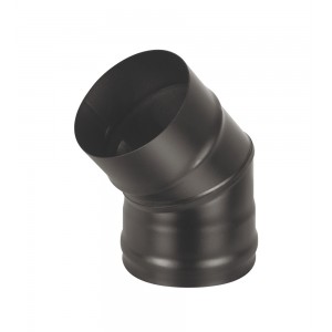 Колено Везувий BLACK (AISI 430/0,5мм) 45 2-х секц. d=200