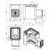 Банная печь Везувий Русичъ Антрацит 12 (ДТ-3С)