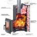 Банная печь Везувий Скиф с закрытой каменкой Ковка (210) М