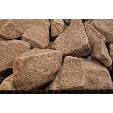 Камни для бани Гефест малиновый кварцит обвалованный 20 кг