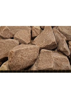 Камни для бани Гефест малиновый кварцит обвалованный 20 кг