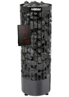 Электрическая печь для сауны Harvia Cilindro PC70XE Black Steel (с пультом)