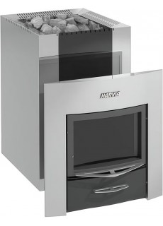 Дровяная печь для бани Harvia 22 Duo Steel Black Kombo