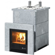 Печь для бани ИзиСтим Анапа К в кожухе из талькохлорита  с открытым верхом сталь AISI 430