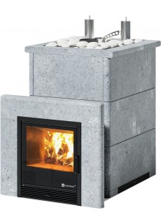 Печь для бани ИзиСтим Анапа К в кожухе из талькохлорита с открытым верхом сталь AISI 430