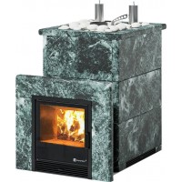 Печь для бани ИзиСтим Анапа К в кожухе из змеевика с открытым верхом сталь AISI 430 Печь для бани ИзиСтим Анапа К в кожухе из змеевика с открытым верхом сталь AISI 430