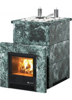 Печь для бани ИзиСтим Анапа К в кожухе из змеевика с открытым верхом сталь AISI 430