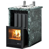 Печь для бани ИзиСтим Анапа К в трехстороннем кожухе из змеевика с открытым верхом сталь AISI 430 Печь для бани ИзиСтим Анапа К в трехстороннем кожухе из змеевика с открытым верхом сталь AISI 430