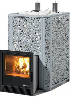 Дровяная печь для бани ИзиСтим Ялта 35 К 2025, сталь AISI 321