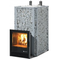 Дровяная печь для бани ИзиСтим Ялта 40 К 2025, сталь AISI 430