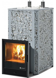 Дровяная печь для бани ИзиСтим Ялта 40 К 2025, сталь AISI 321