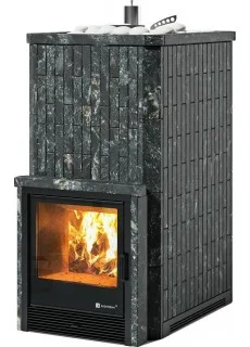 Печь для бани ИзиСтим Южная 35 с топкой из парной, Пироксенит, AISI 430