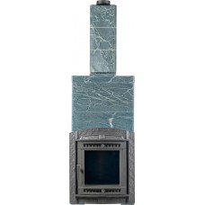 Печь для бани Прометалл Атмосфера XL в облицовке Империя