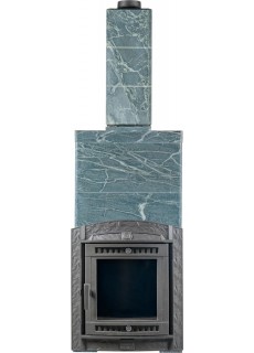 Печь для бани Прометалл Атмосфера XL в облицовке Империя